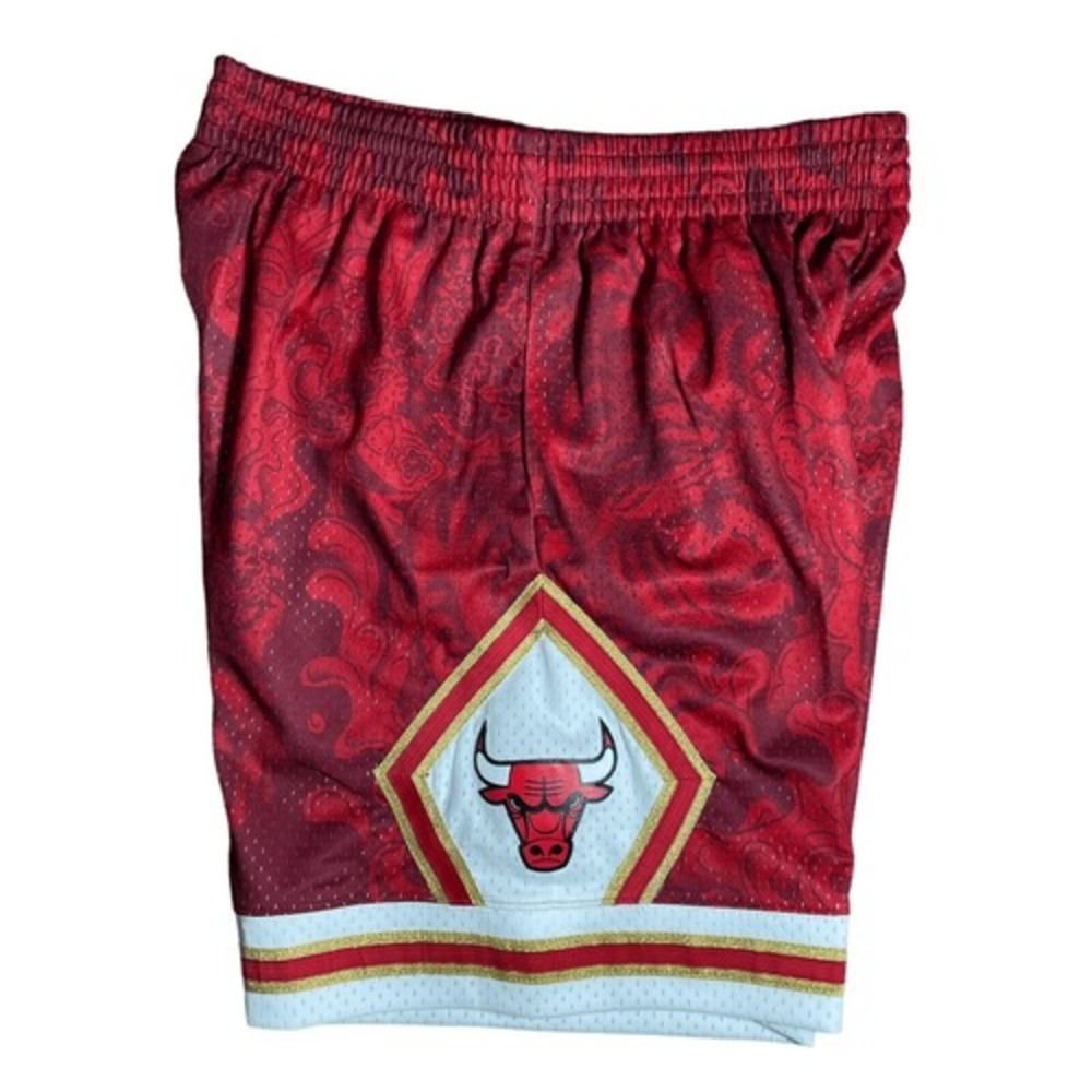 1997-98' Chicago Bulls Mitchell & Ness Year Of The Tiger Shorts Red NBA Size XL‎ - Picture 6 of 7